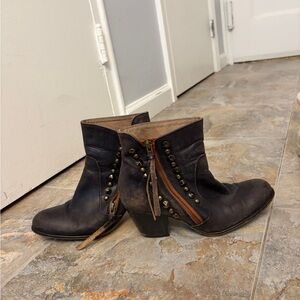 Studded Black Ankle Boots (Made in Spain)